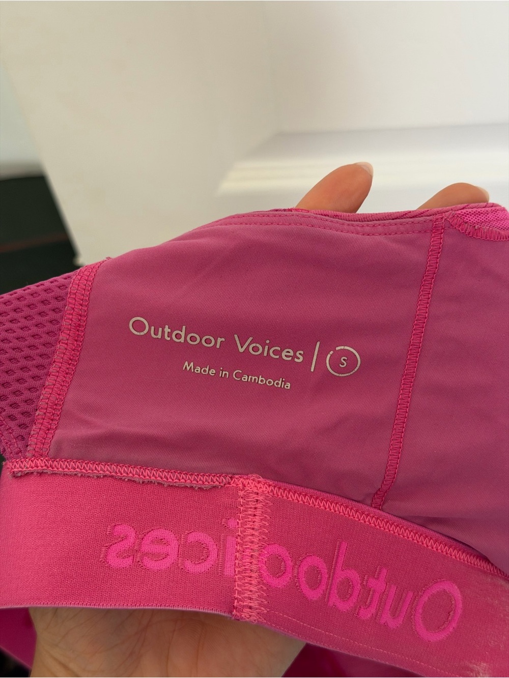 Outdoor Voices Doing Things Bra - Raspberry - Picture 8 of 10